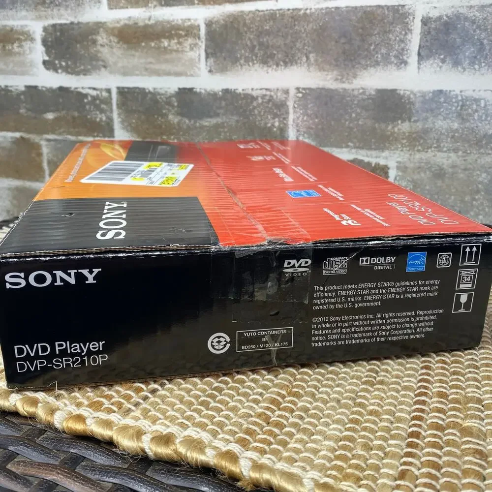 SONY DVD Player DVP-SR210P with Remote RMT-D197A Compact comes in Box